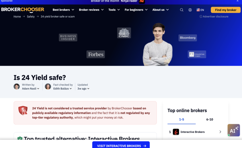 WARNING: Why You Should Be Cautious When Using BrokerChooser.com – Hidden Conflicts, Mixed Reviews, and Potential Risks