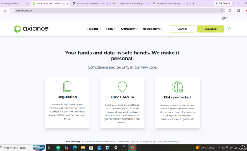 Axiance Broker Review: Offshore Trading Risks, Investor Complaints, and Why Caution Is Essential