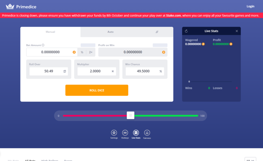 Primedice Review: Provably Fair Crypto Casino, Withdrawal Risks
