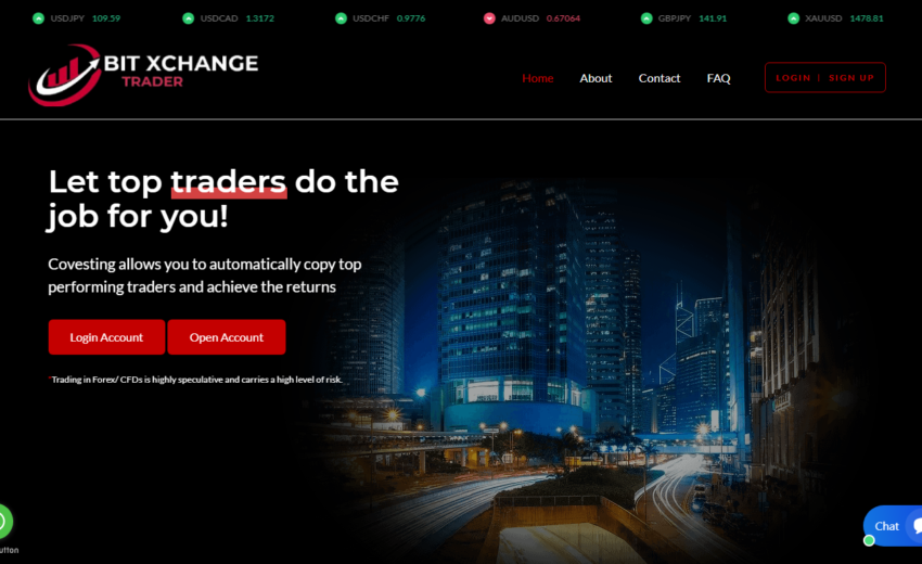 Bit Xchange Trader Review: FCA Warning, Trust Score Collapse