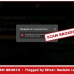 Alinmcol website flagged as a scam broker by Ettran Reclaim Limited