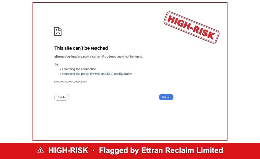 Alternative Leaders: FINMA Warning, Site Suspended