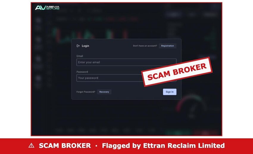 AseviaVenture Scam — A Login Page, No Website, CNMV