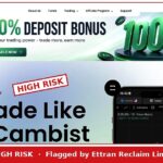 Cambist Markets website stamped HIGH RISK by Ettran Reclaim Limited