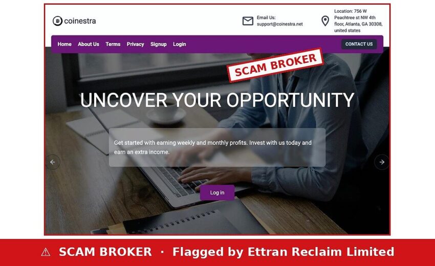 Coinestra Scam — Claims FCA and 1992, Site From 2026