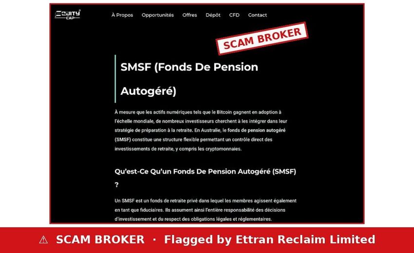 Equity Cap Scam — French CFDs, an Australian Pension Pitch