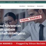Gold Signal Group website stamped FINMA WARNED by Ettran Reclaim Limited