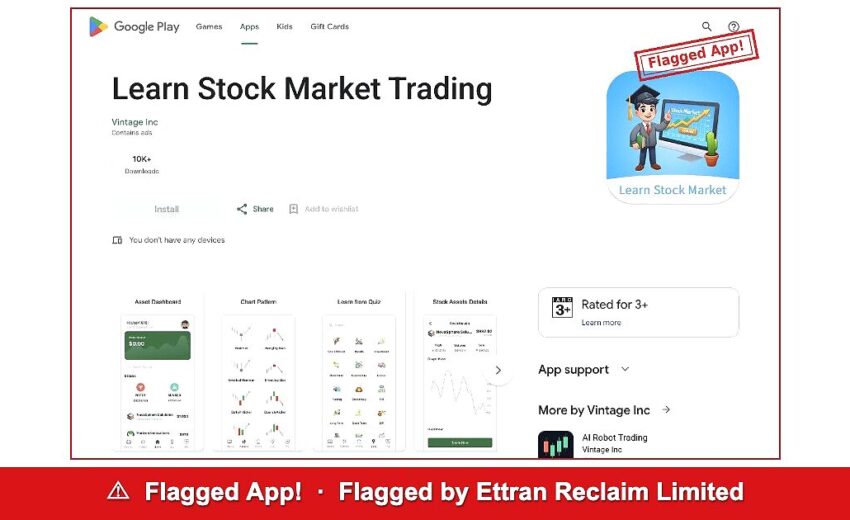 Learn Stock Market Trading &mdash; 10,000 Installs, 0 Reviews