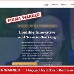 Novexis Suisse website stamped FINMA WARNED by Ettran Reclaim Limited