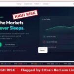 Spredix Markets website stamped HIGH RISK by Ettran Reclaim Limited