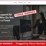 Swiss Apex AI website stamped FINMA WARNED by Ettran Reclaim Limited