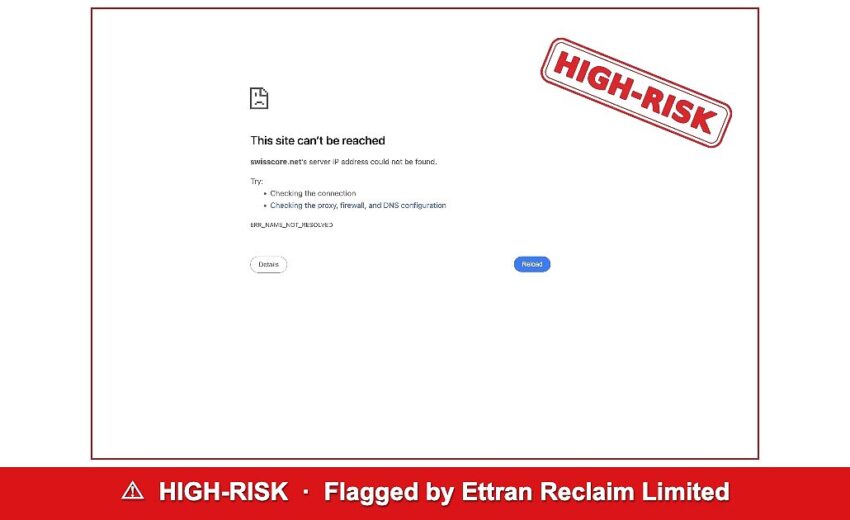 Swiss Core: FINMA Warning, Domain Suspended