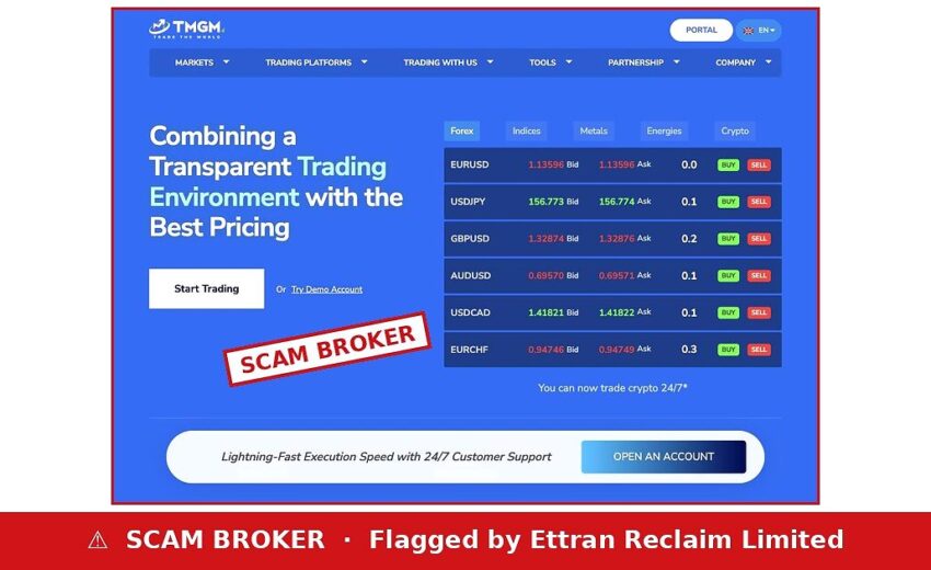 Texrilo Scam — A Copy of TMGM With Its Own Login
