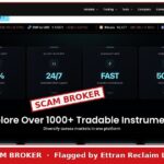 Veyron Markets website stamped SCAM BROKER, flagged by Ettran