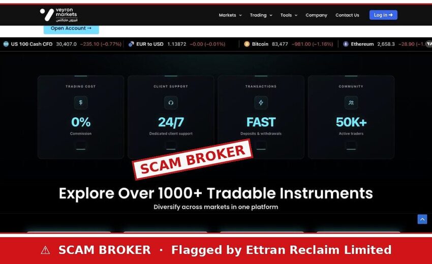 Veyron Markets Scam — Abu Dhabi’s FSRA Flags a 1:500 Broker
