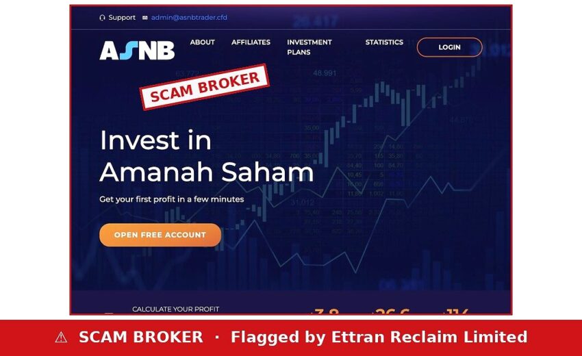 asnbtrader.cfd Scam — 30% a Day in Amanah Saham’s Name