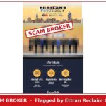 investmentins-gold.com website stamped SCAM BROKER, flagged by Ettran