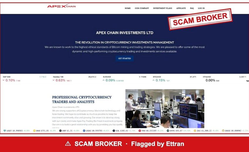 Apex Chain Investments Still Says Apex Pay Trading