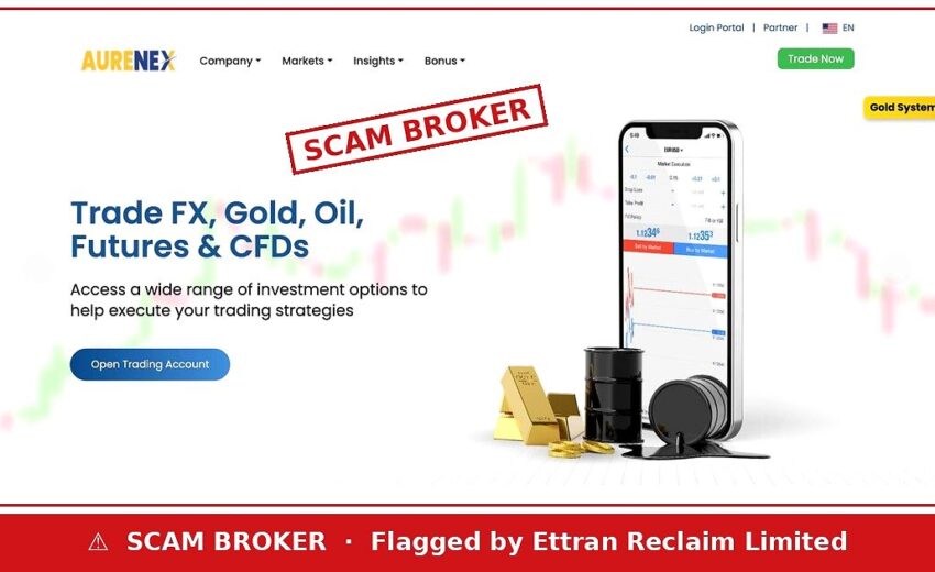 Aurenex Scam — Gold System and Bonuses, No Regulator
