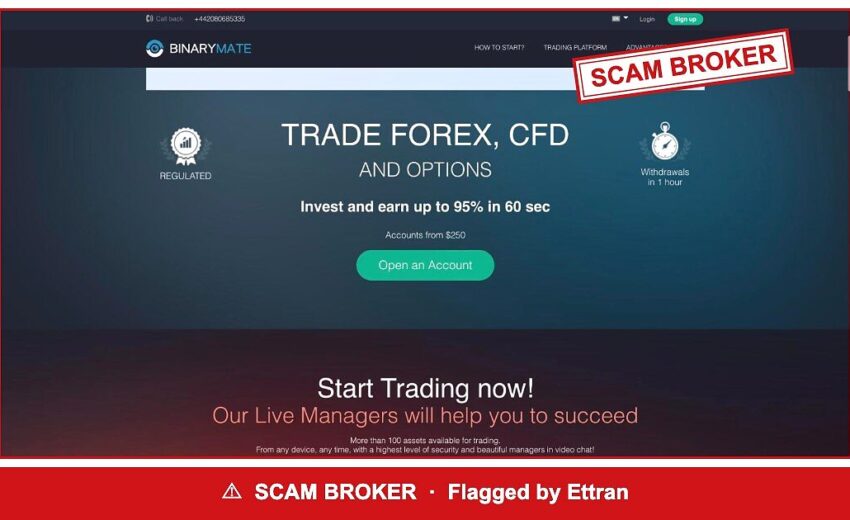 Binarymate Still Sells 95% in 60 Seconds