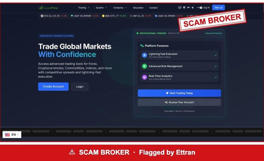 Cexonprime — Fake Live Deposits and Upside-Down Plans