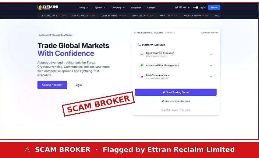 Demini Trades Scam — A $200,000-a-Month Review, Copied