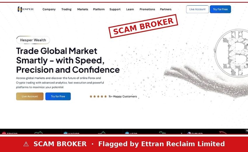 Hesper Wealth Scam — A Saint Lucia Company, Not a Licence