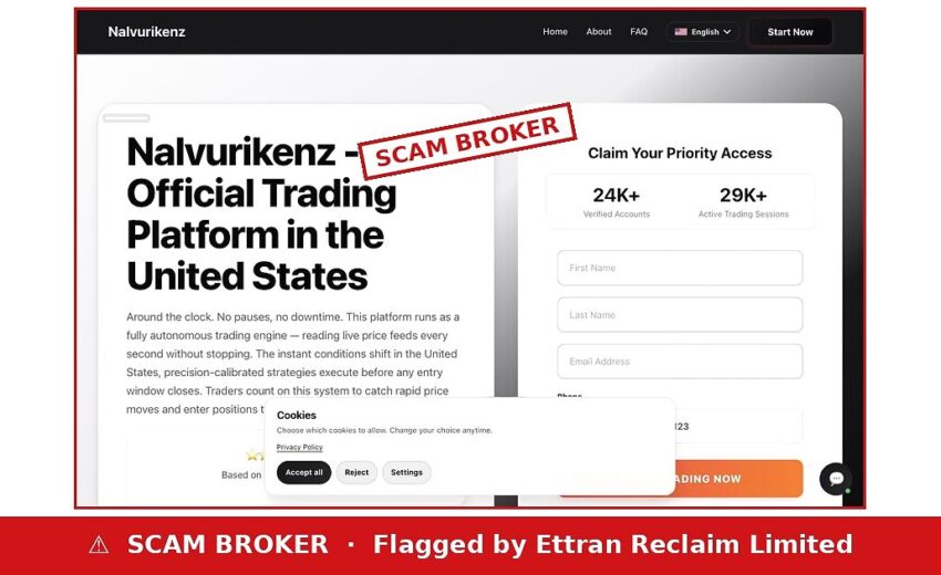 Nalvurikenz Scam — US Official Platform, Dutch AFM Warning