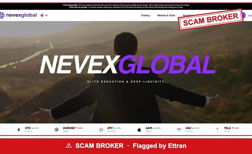 Nevex Global Shows Another Firm’s FCA Number