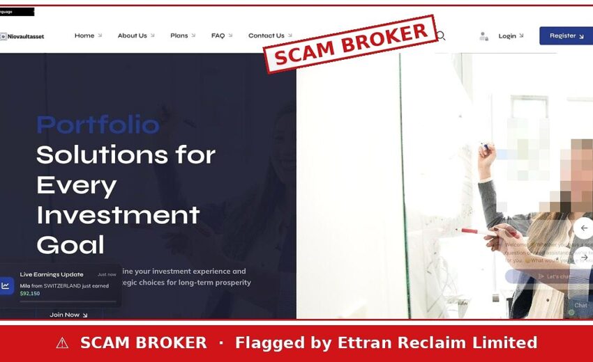 Niovault Asset Scam — Crypto Only, Fake 2016 History