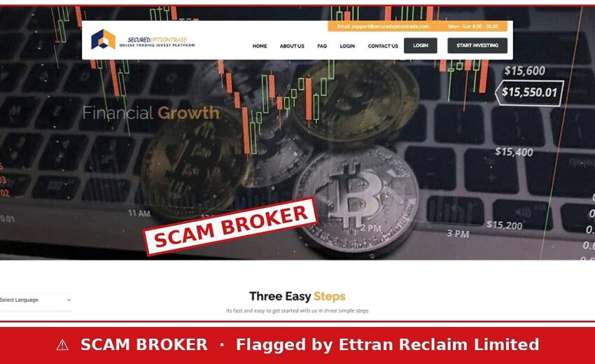 Securedoptiontrade Scam — Zero Chance of Losing, It Says