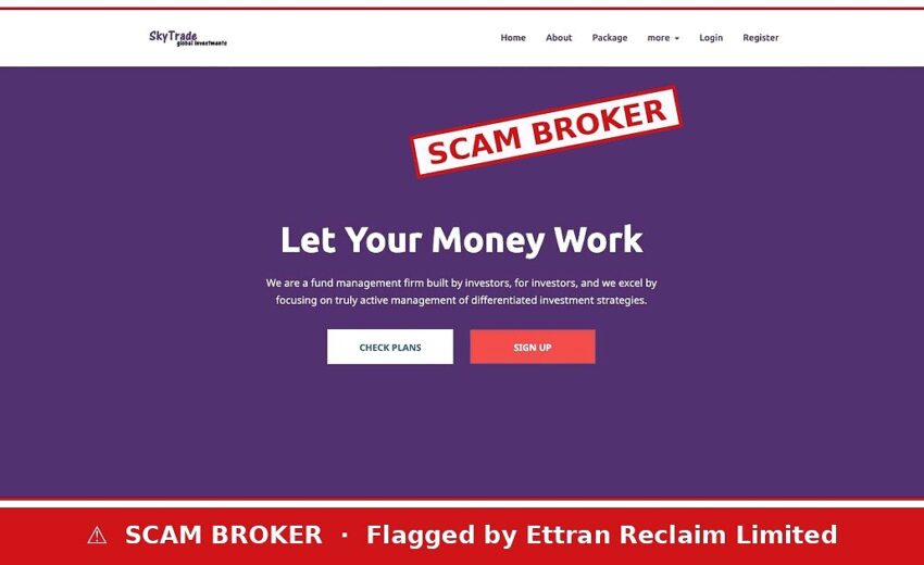 SkyTrade Global Investments Scam — Profit Guaranteed