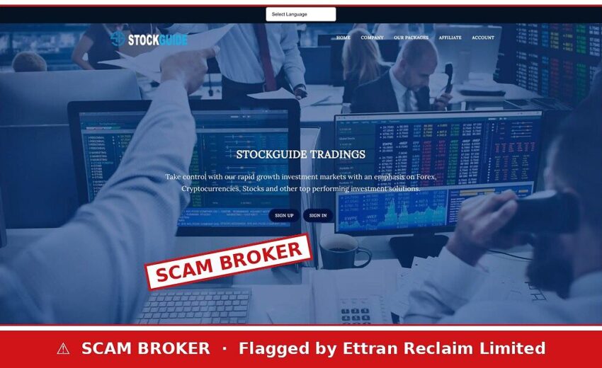 Stockguide Tradings Scam — 7000% a Day, FCA Warns