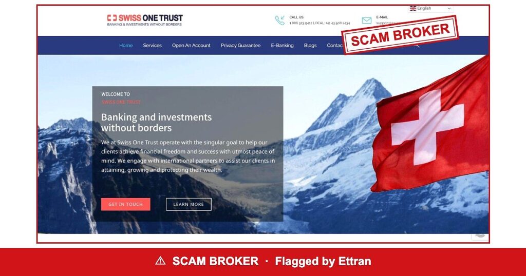 Swiss One Trust flagged by regulators