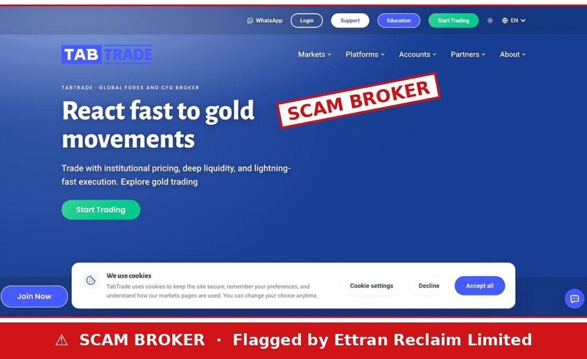 TabTrade Scam — Regulated in Its Title, Not on Any Register