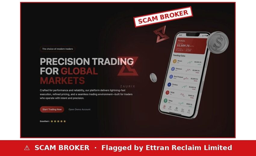 Zaurix Scam — $5 Deposits, 2000x Leverage, No Licence